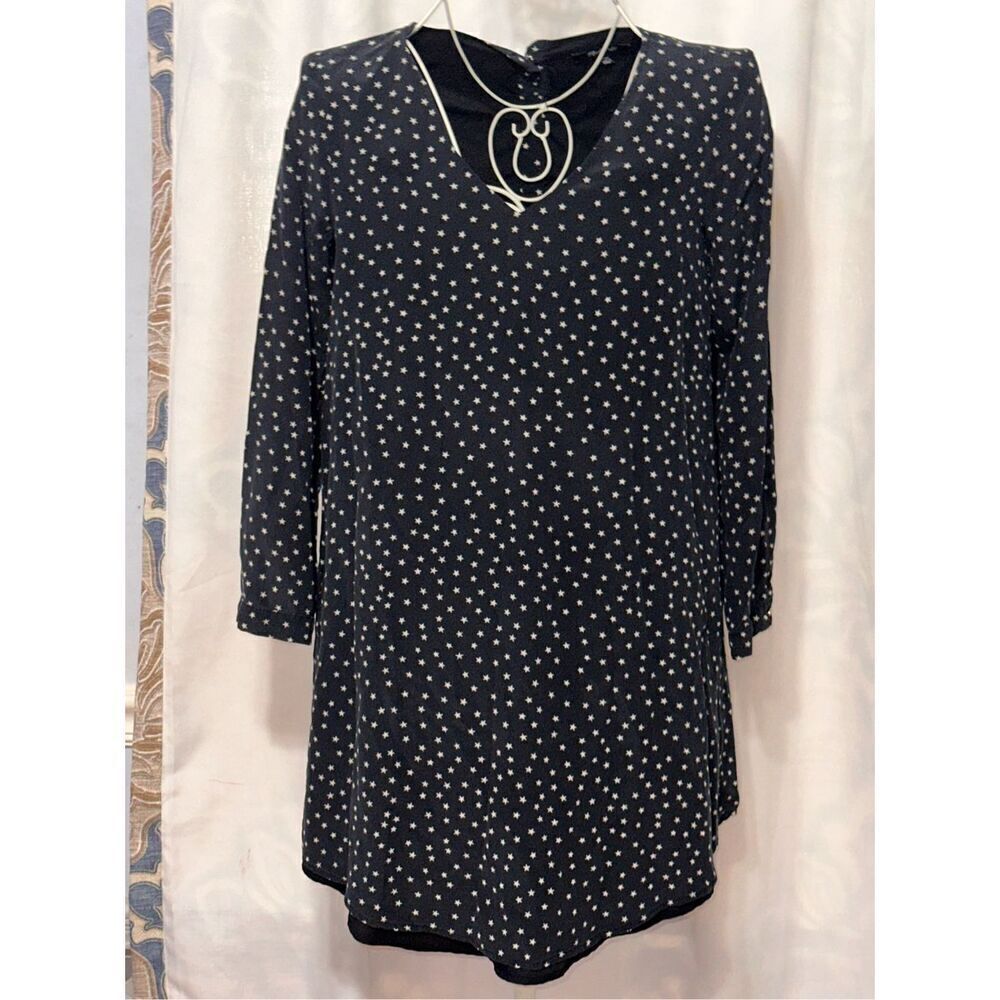 Beautiful women Madewell Silk Button-back Dress In Star Scatter Size XXS , Good